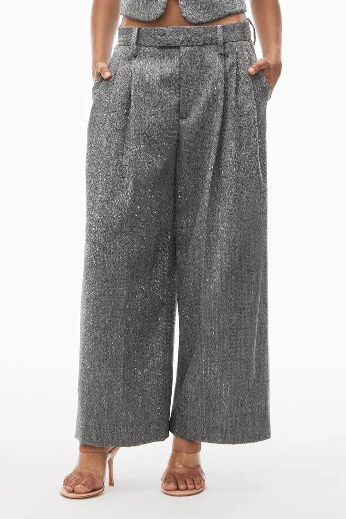 商品Alexander Wang|Cropped Low Rise Trouser In Herringbone,价格¥12875,第4张图片详细描述