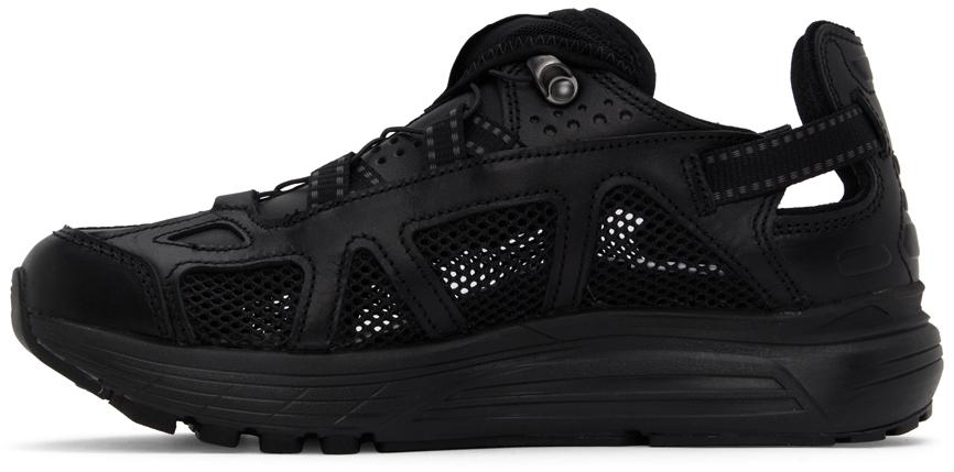 Black Leather Techsonic Advanced Sneakers商品第3张图片规格展示