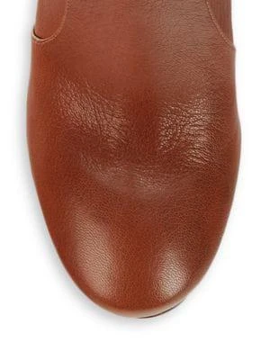 商品Vince|Brannen Leather Block-Heel Booties,价格¥1103,第5张图片详细描述
