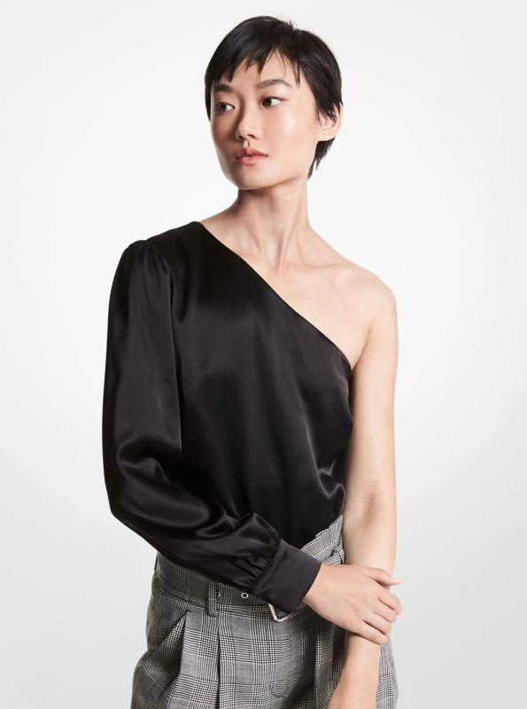 商品Michael Kors|Satin One-Shoulder Top,价格¥395,第1张图片