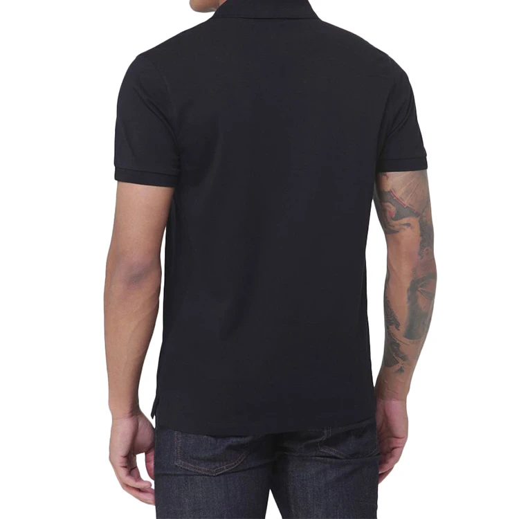 商品[国内直发] Hugo Boss|休闲短袖Polo衫 男款 黑色,价格¥911,第4张图片详细描述