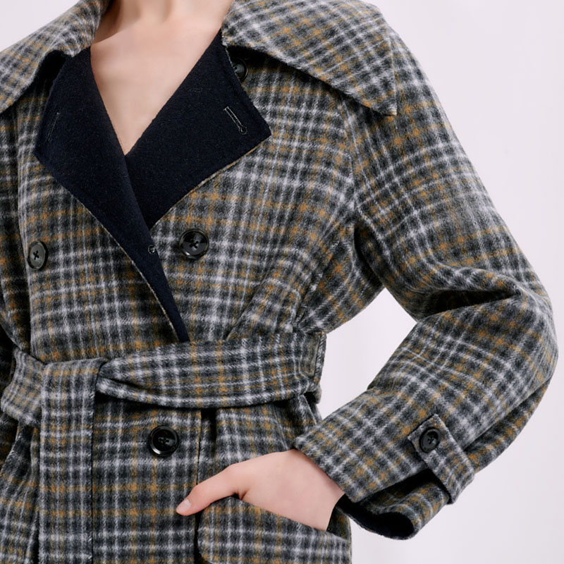 Enola Wool Coat - Plaid | Enola羊毛大衣 - 格纹商品第5张图片规格展示