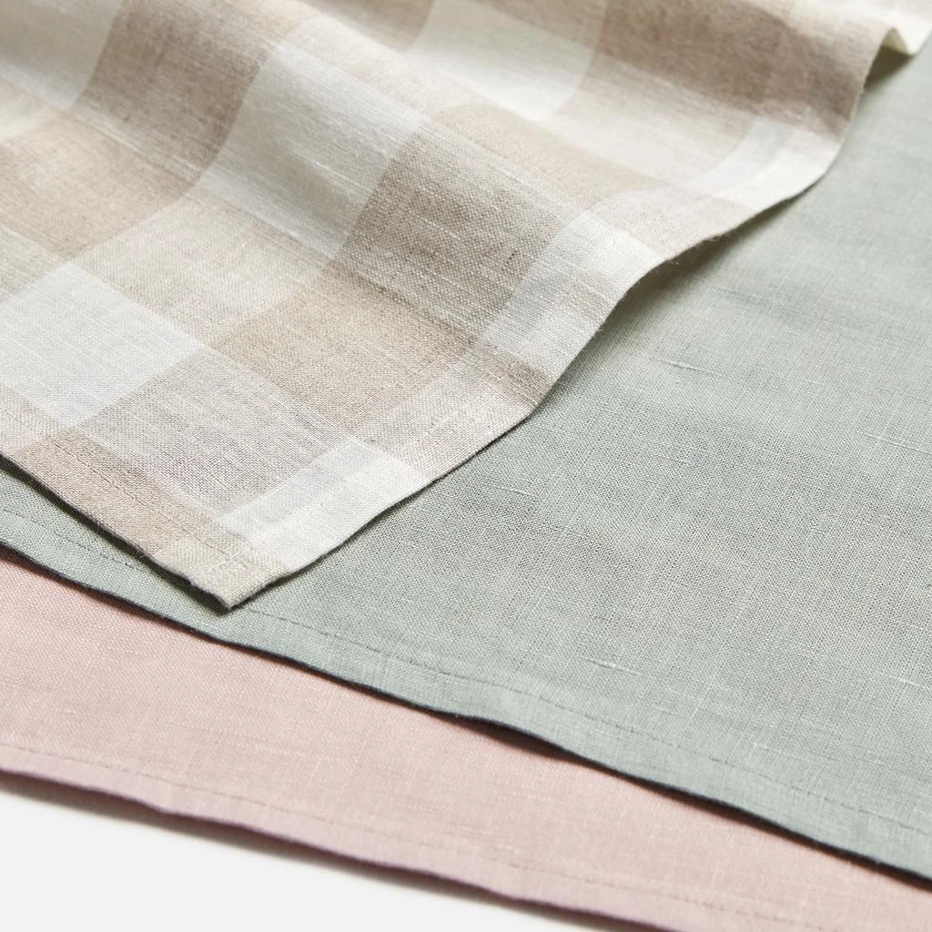 商品in homeware|ïn home Linen Tea Towel - Sage, Pink, Natural - Set of 3,价格¥67,第4张图片详细描述