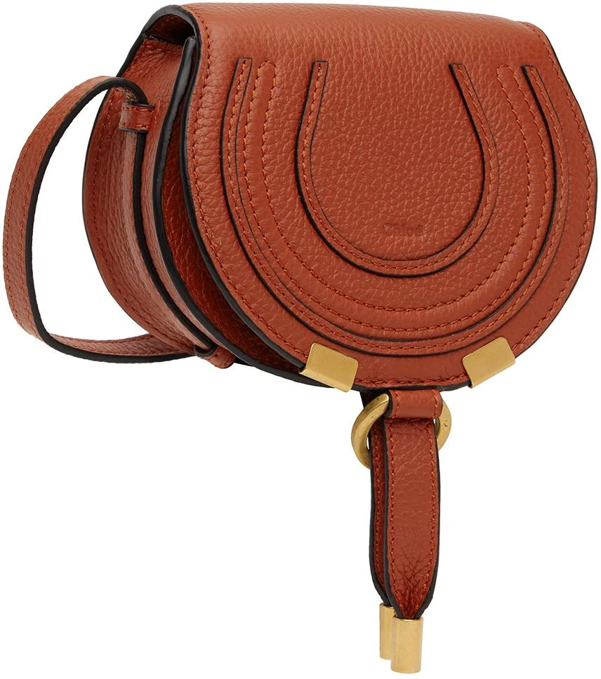 商品Chloé|Red Nano Marcie Saddle Bag,价格¥2568,第2张图片详细描述