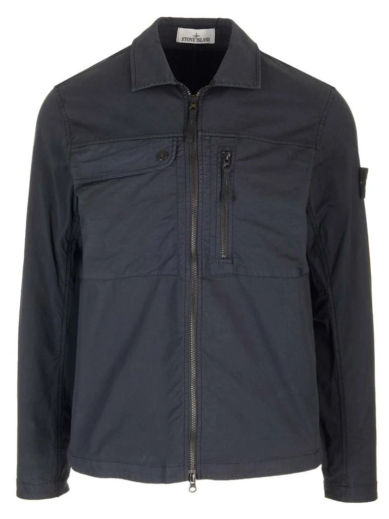 商品Stone Island|Cotton Shirt Jacket,价格¥3287,第1张图片