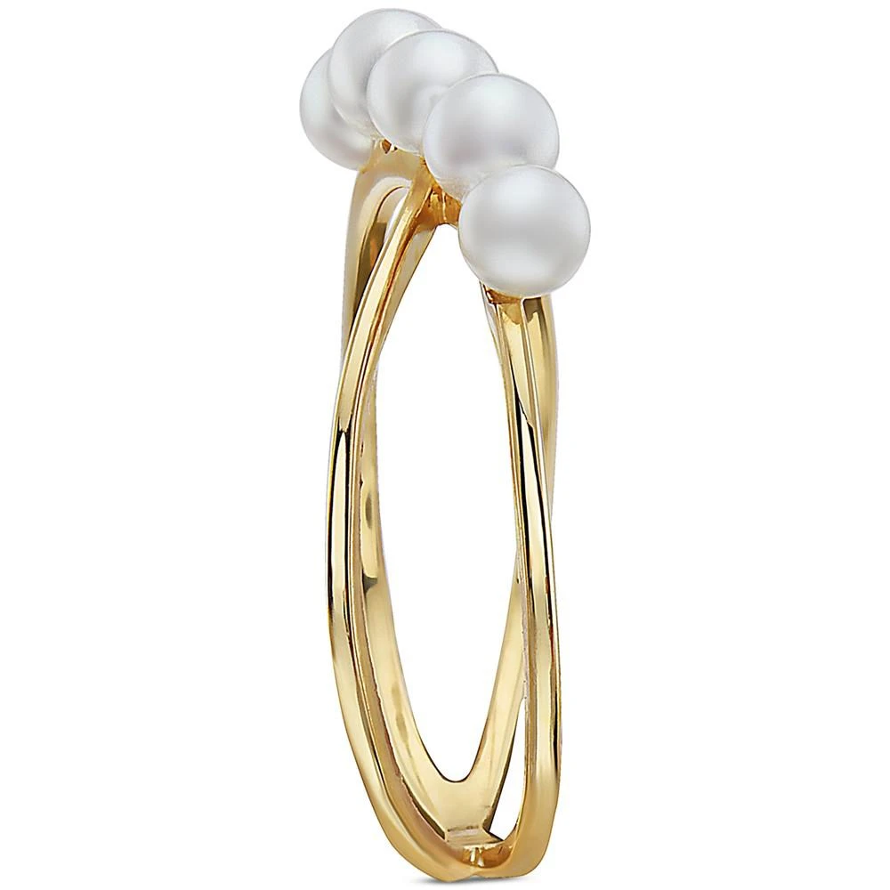 商品Effy|EFFY® Cultured Freshwater Pearl (3mm) Crisscross Ring in 14k Gold,价格¥4627,第4张图片详细描述