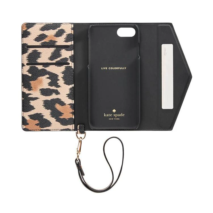 商品Kate Spade|Leopard-Print iPhone 7 Envelope Wristlet,价格¥245,第2张图片详细描述