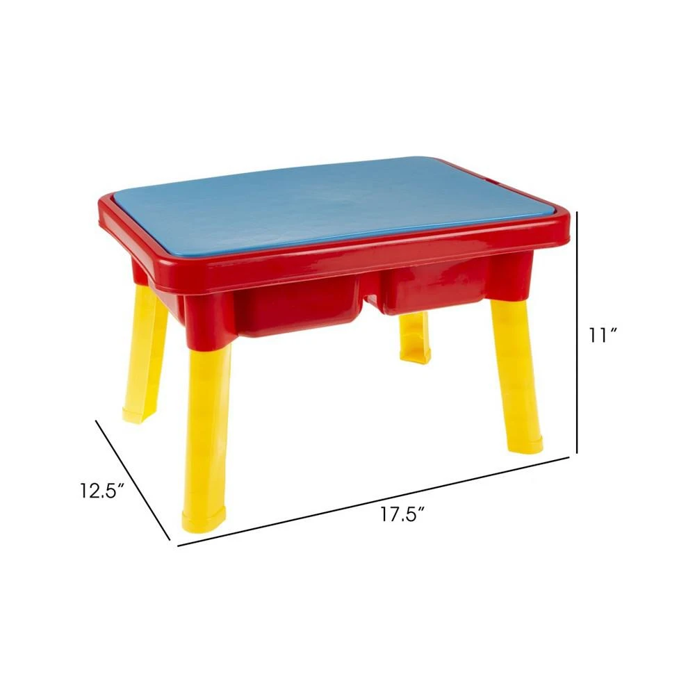 商品Trademark Global|Hey Play Water Or Sand Sensory Table With Lid And Toys - Portable Covered Activity Playset For The Beach, Backyard Or Classroom,价格¥332,第2张图片详细描述