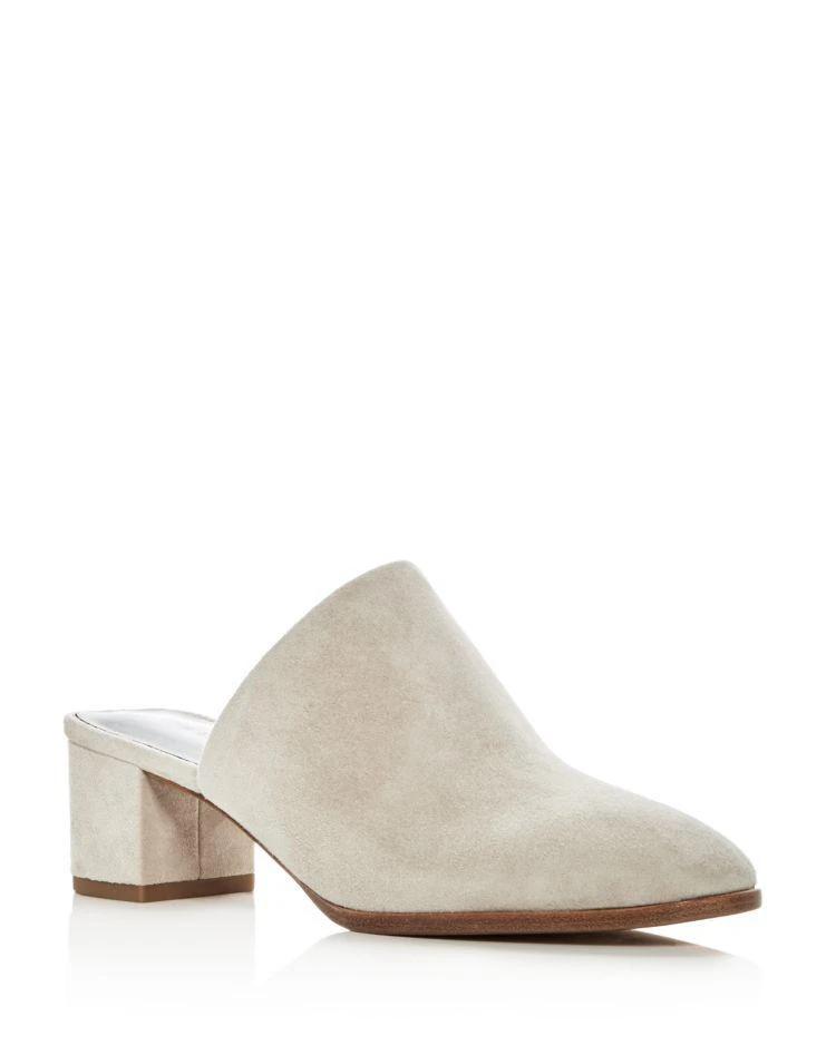 商品Via Spiga|Women's Ureila Suede Block Heel Mules,价格¥933,第1张图片