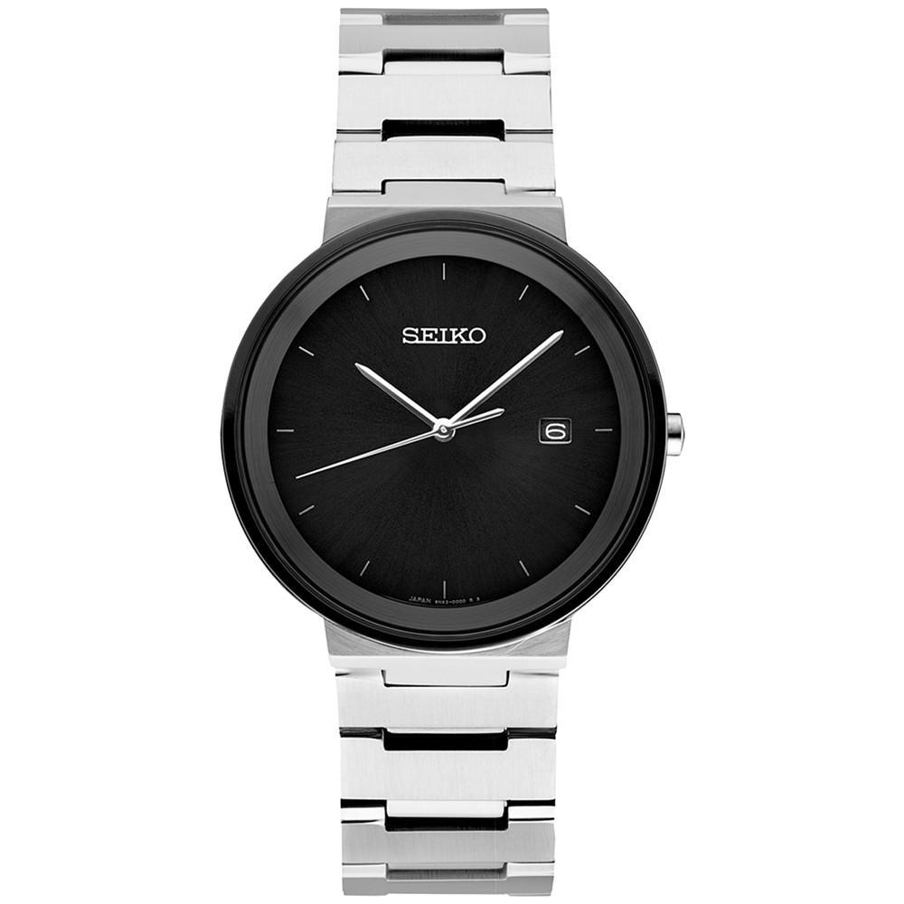 商品Seiko|Men's Essentials Stainless Steel Bracelet Watch 41mm,价格¥1826,第1张图片