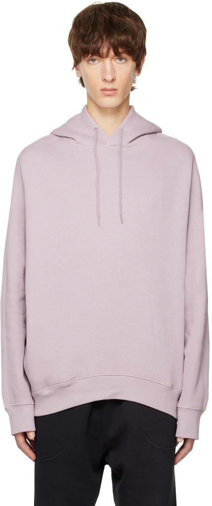 Purple Dropped Shoulders Hoodie商品第1张图片规格展示