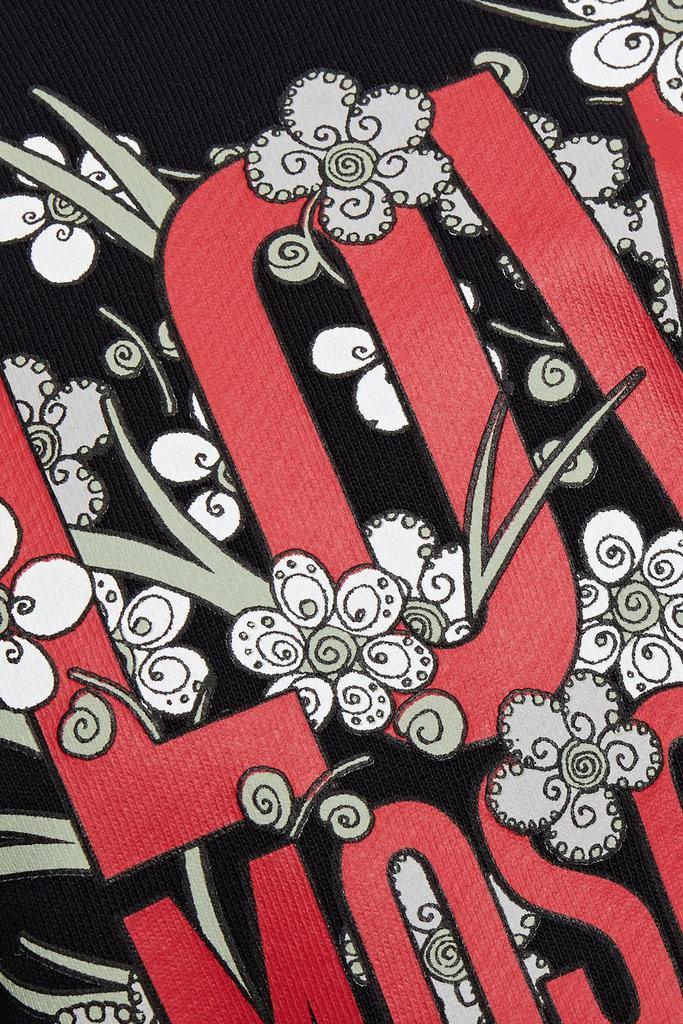 商品Moschino|Shell-paneled printed French cotton-terry hoodie,价格¥804,第6张图片详细描述