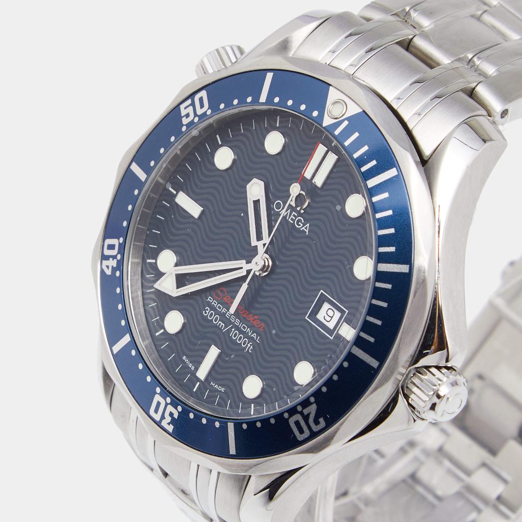 Omega Blue Stainless Steel Seamaster Professional 2221.80.00 Men's Wristwatch 41 mm商品第2张图片规格展示