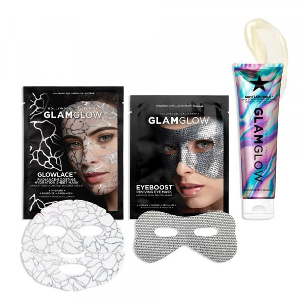 商品Glamglow|Easy Glowing GENTLEBUBBLE™ cleanser and Sheet Mask Set ($46 VALUE),价格¥120,第2张图片详细描述