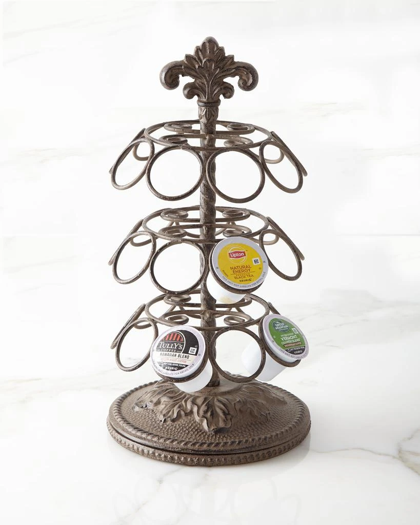 商品G G Collection|Metal Acanthus Leaf Spinning Coffee Pod Holder,价格¥1048,第1张图片