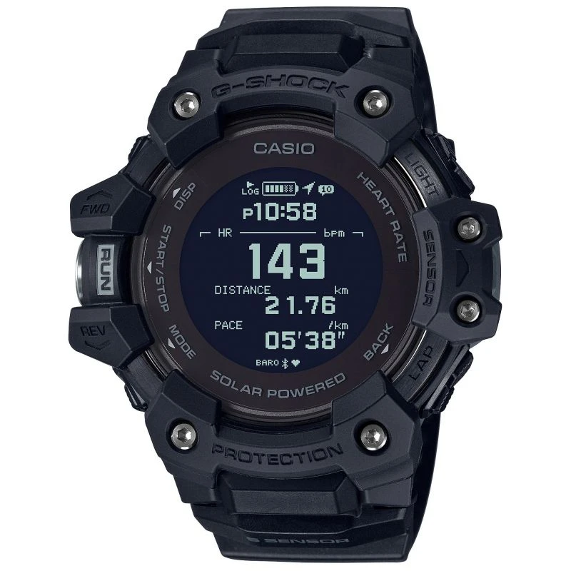 商品Casio|Mens Casio G-Shock Heart Rate Monitor Bluetooth Smartwatch GBD-H1000-1ER 卡西欧手表   下架,价格¥2846,第1张图片