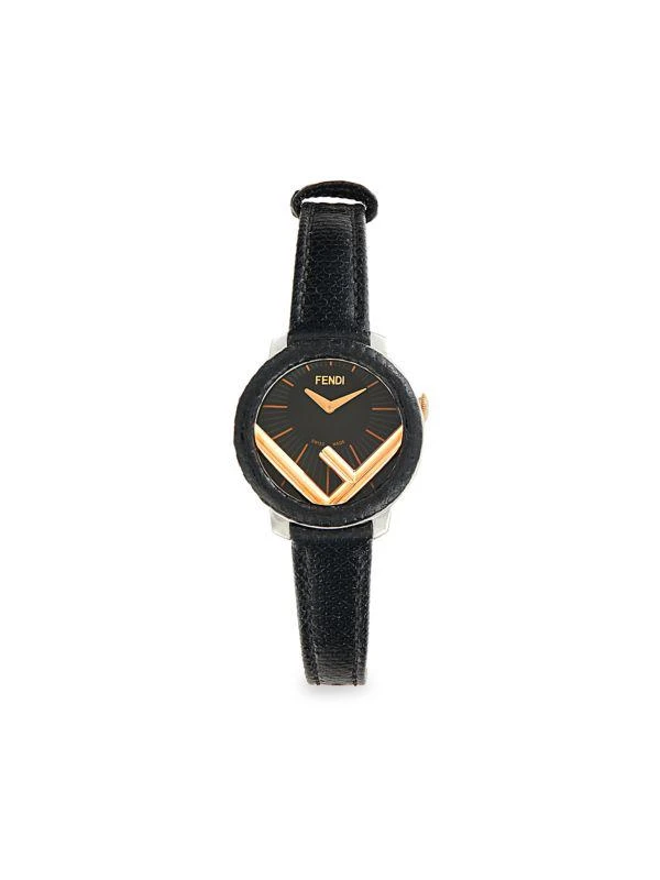 商品Fendi|28MM Stainless Steel & Leather-Strap Watch,价格¥4454,第1张图片