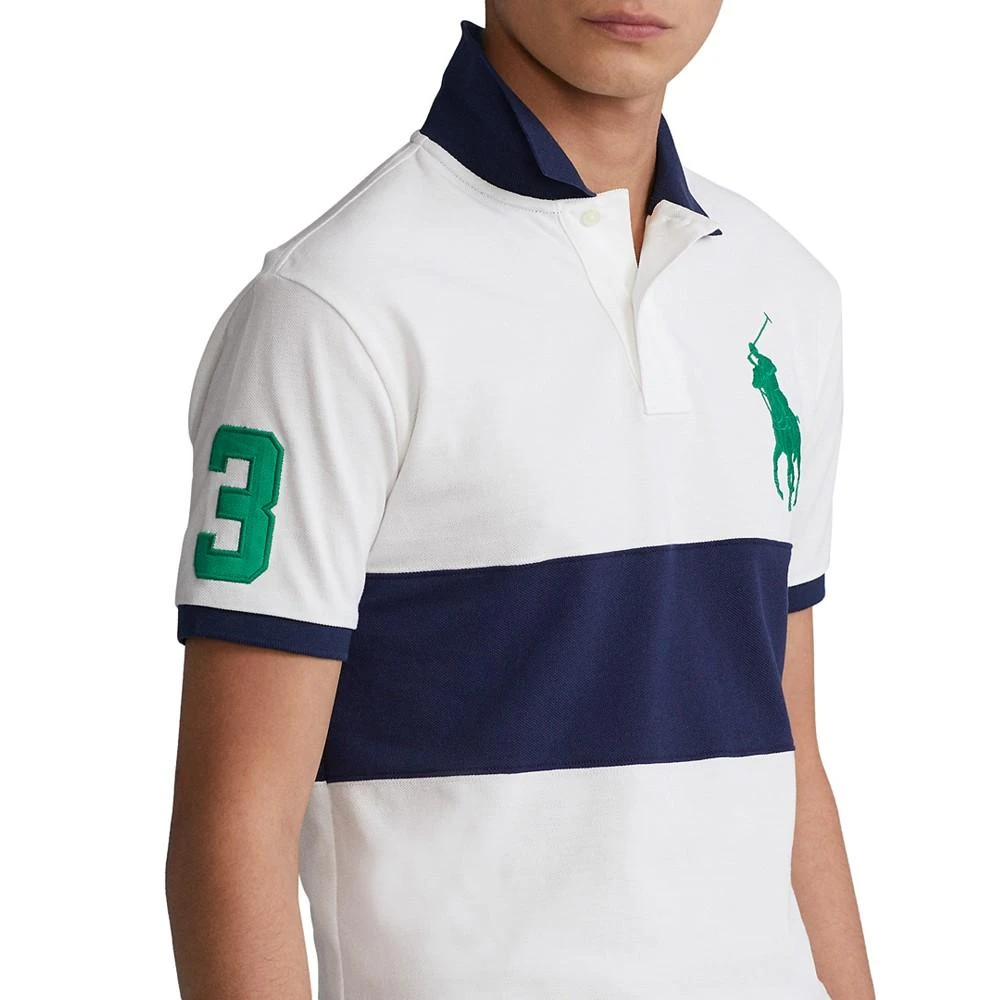 商品Ralph Lauren|Men's Custom Slim Fit Big Pony Mesh Polo Shirt,价格¥185,第3张图片详细描述