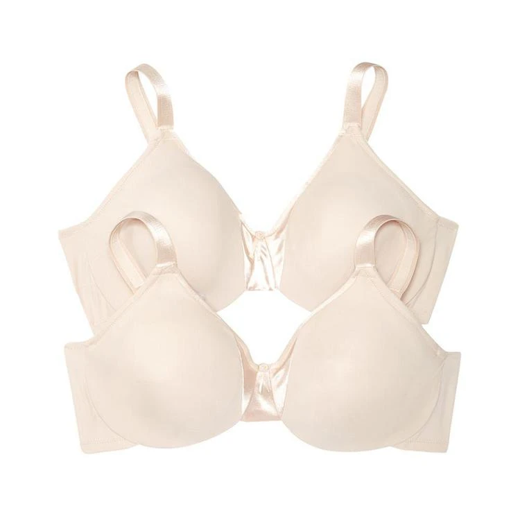 商品Olga|Signature Support 2-Pk. Satin-Panel Bra 5006O2,价格¥504,第1张图片