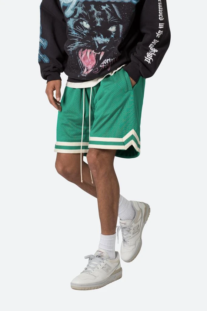 商品MNML|Basic Basketball Shorts - Green,价格¥123,第2张图片详细描述