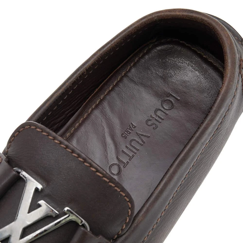 Louis Vuitton Dark Brown Leather Monte Carlo Loafers Size 41 商品