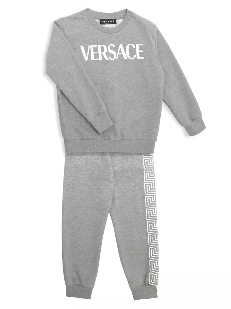 商品Versace|Little Kid's & Kid's Logo Crewneck Sweatshirt,价格¥1733,第2张图片详细描述
