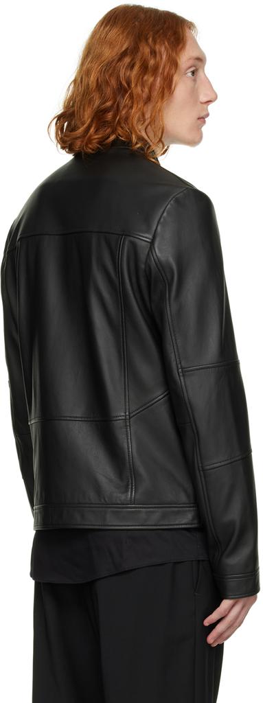Black Lokis Leather Jacket商品第3张图片规格展示