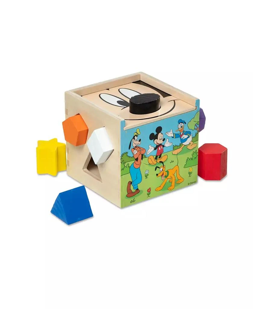 商品Melissa & Doug|Mickey Mouse & Friends Wooden Shape Sorting Cube,价格¥99,第1张图片