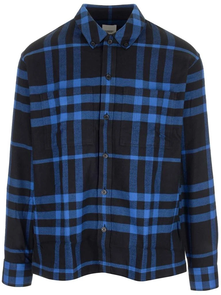 商品Burberry|Burberry	Checked Long-Sleeved Shirt,价格¥4047,第1张图片