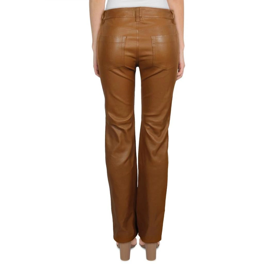 商品Ralph Lauren|Ralph Lauren Black Label Womens Leather Hi-Rise Straight Leg Pants,价格¥955,第2张图片详细描述