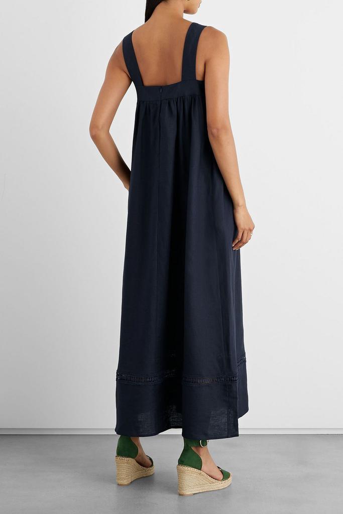 商品IRIS & INK|Celeste crochet-trimmed linen maxi dress,价格¥1445,第3张图片详细描述