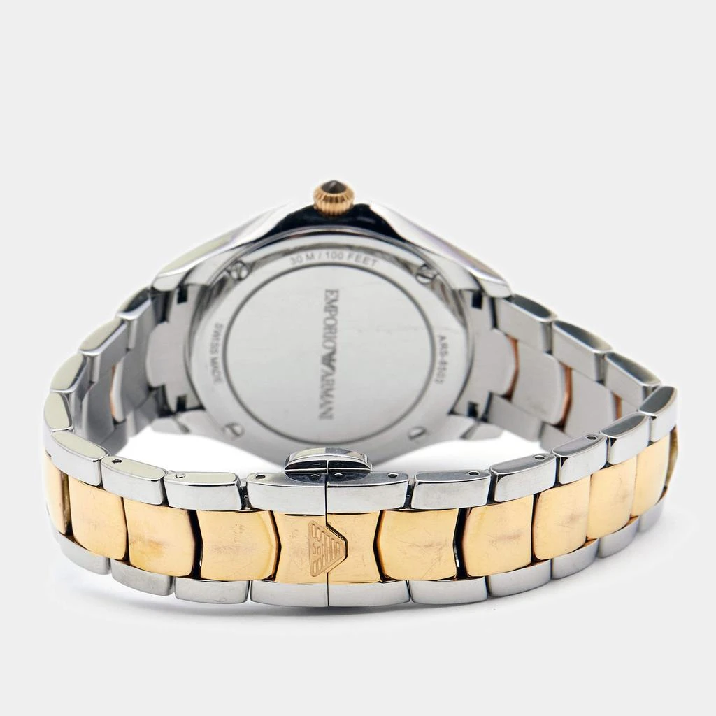 商品[二手商品] Emporio Armani|Emporio Armani Mother of Pearl Two Tone Stainless Steel Esedra ARS8503 Women's Wristwatch 35 mm,价格¥1010,第5张图片详细描述