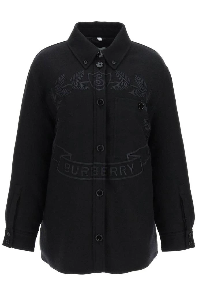 商品Burberry|CREST EMBROIDERED LAYERED JACKET,价格¥8636,第1张图片