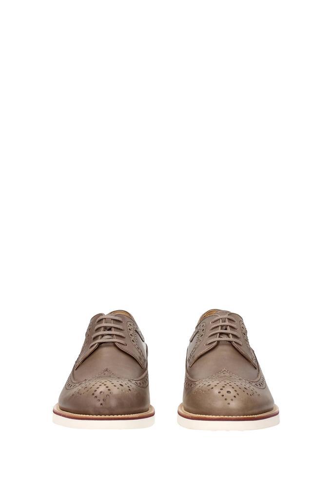 商品Tod's|Lace up and Monkstrap Leather Gray,价格¥1266,第5张图片详细描述