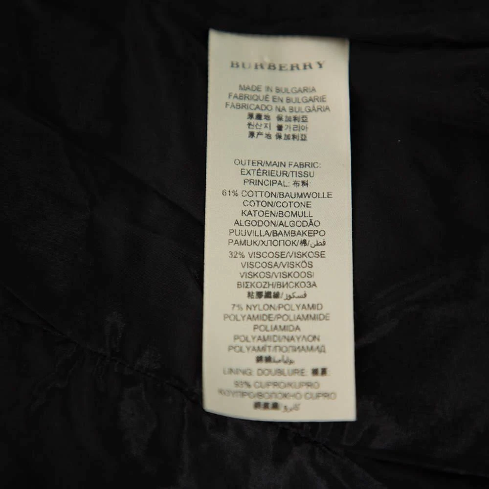 Burberry Black Lace Button Front Tailored Jacket S 商品