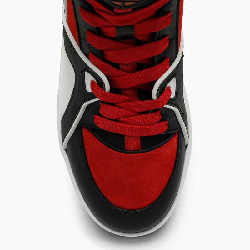 High white/red/black leather trainer商品第3张图片规格展示