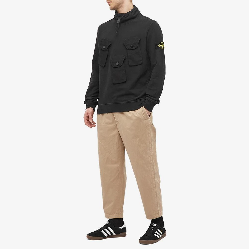 Stone Island Multi Pocket Detail Mock Neck Sweat 商品