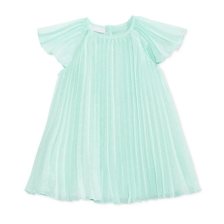 商品First Impressions|Flutter-Sleeve Pleated Dress, Baby Girls (0-24 months), Created for Macy's,价格¥111,第1张图片