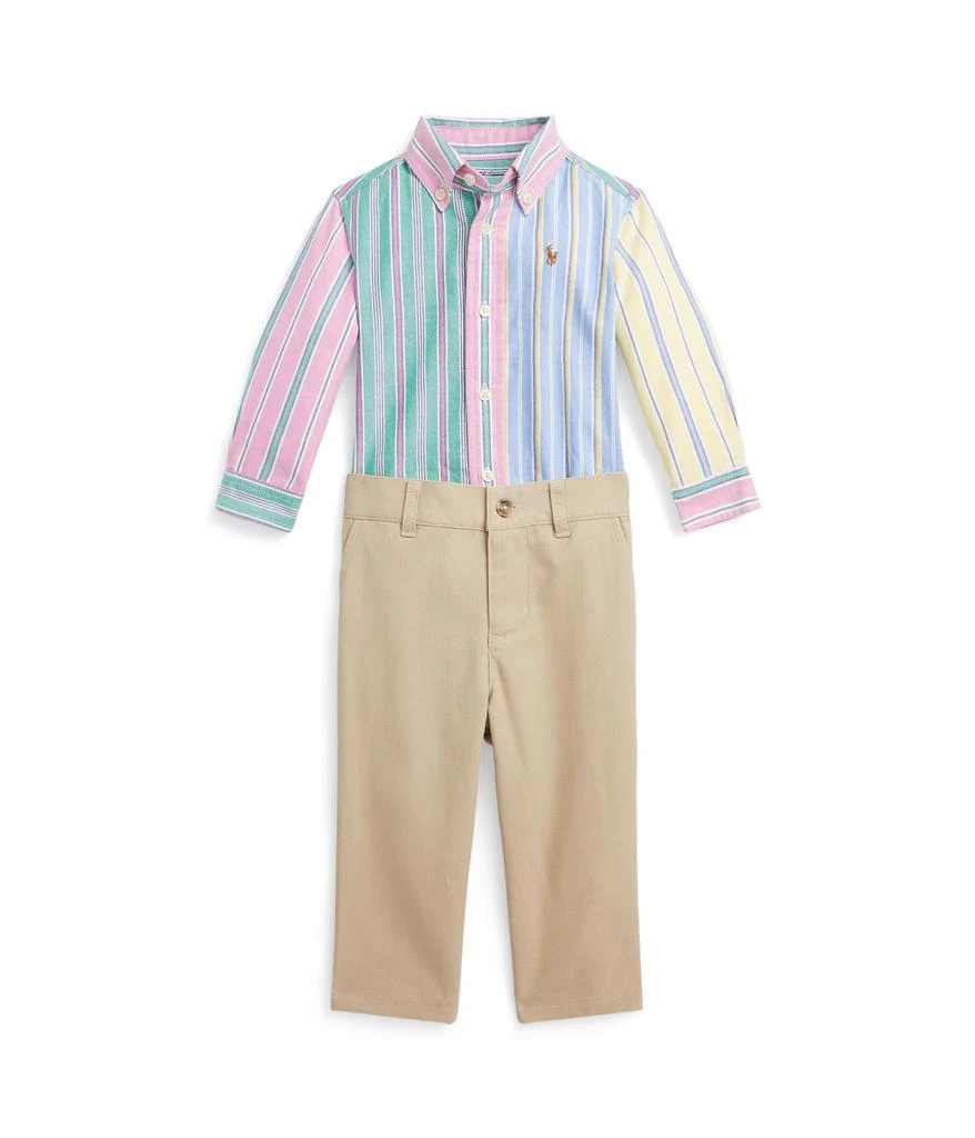 商品Ralph Lauren|Fun Shirt & Flex Abrasion Pants Set (Infant),价格¥496,第1张图片