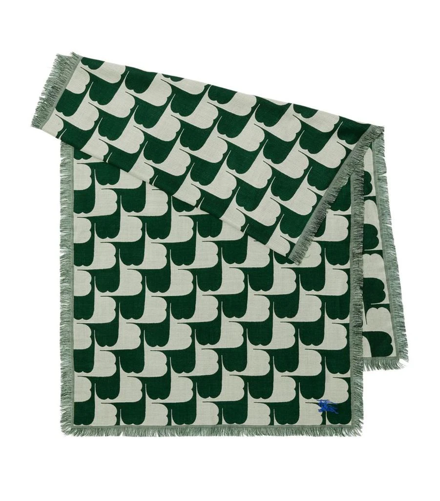 商品Burberry|EXCLUSIVE Wool-Silk Jacquard Monogram Scarf,价格¥4804,第1张图片
