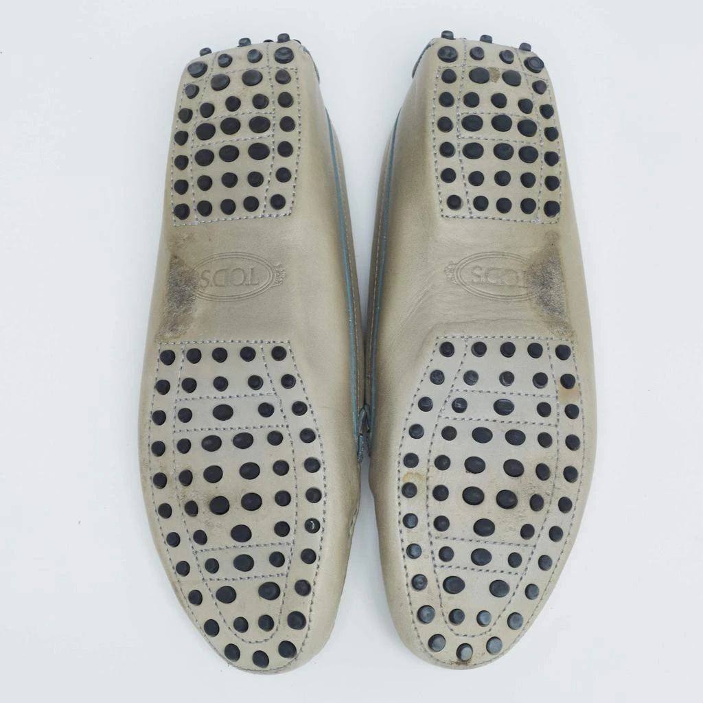 Tod's Olive Green Leather Slip On Loafers Size 39.5 商品