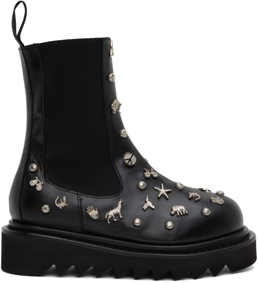 商品Toga Pulla|Black Embellished Boots,价格¥2171,第1张图片