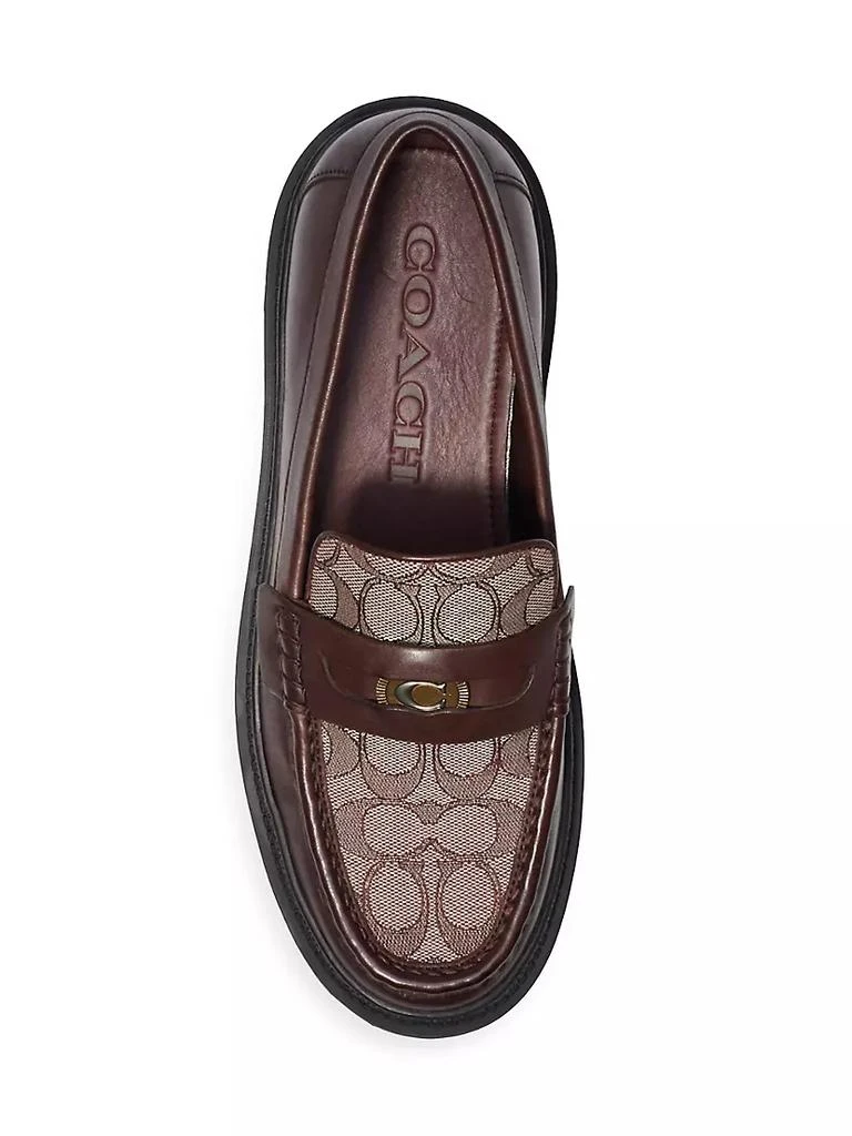 商品Coach|Coin C Coin Signature Leather Loafers,价格¥1417,第5张图片详细描述