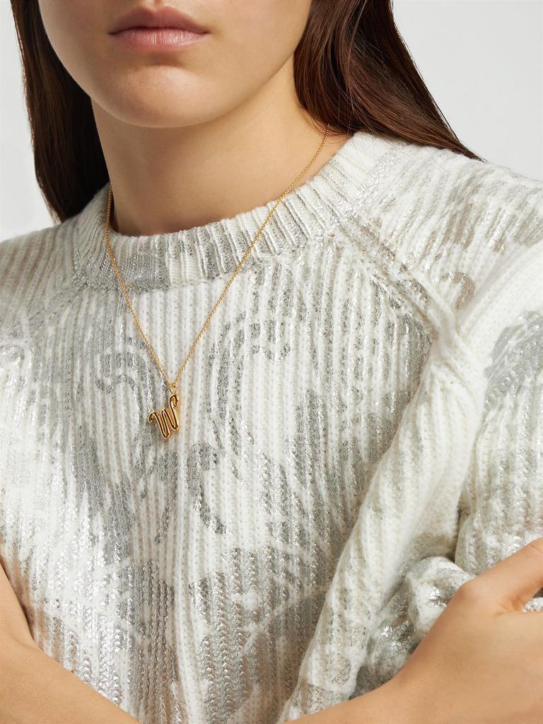 商品Missoma|Curvy Molten "w" Pendant Necklace,价格¥810,第1张图片