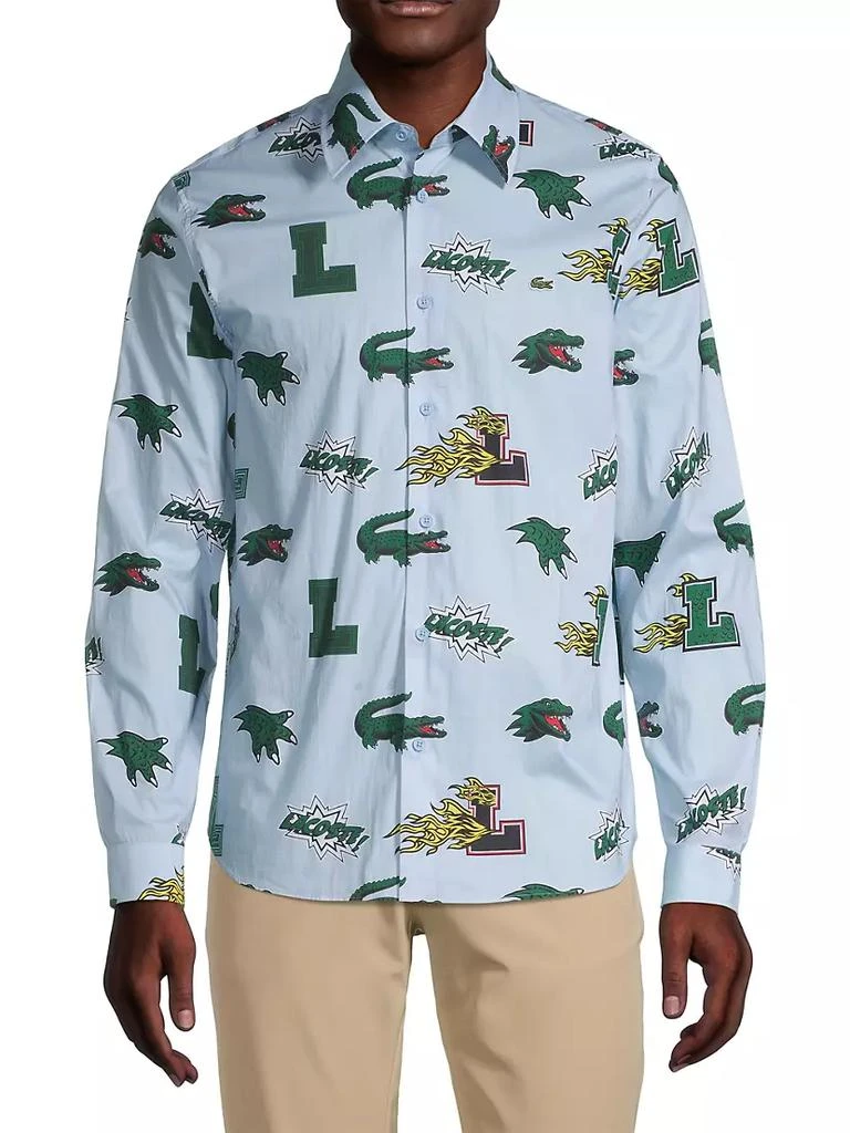 商品Lacoste|Crocodile Comic-Print Shirt,价格¥409,第3张图片详细描述