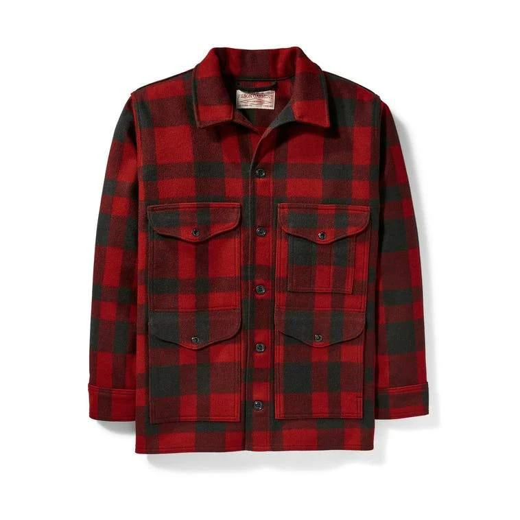 商品Filson|Filson Mackinaw Cruiser - Black/Red,价格¥4382,第1张图片