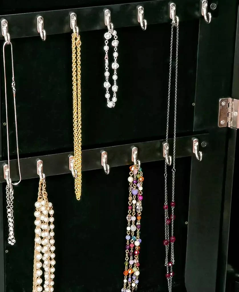 商品Mele & Co|Victoria Mirrored Jewelry Armoire in Finish,价格¥2444,第5张图片详细描述