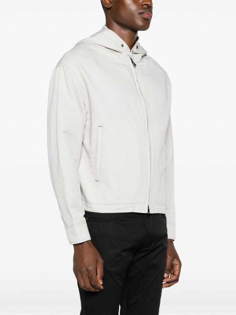 商品Emporio Armani|EMPORIO ARMANI - Cotton Hooded Blouson Jacket,价格¥3129,第4张图片详细描述