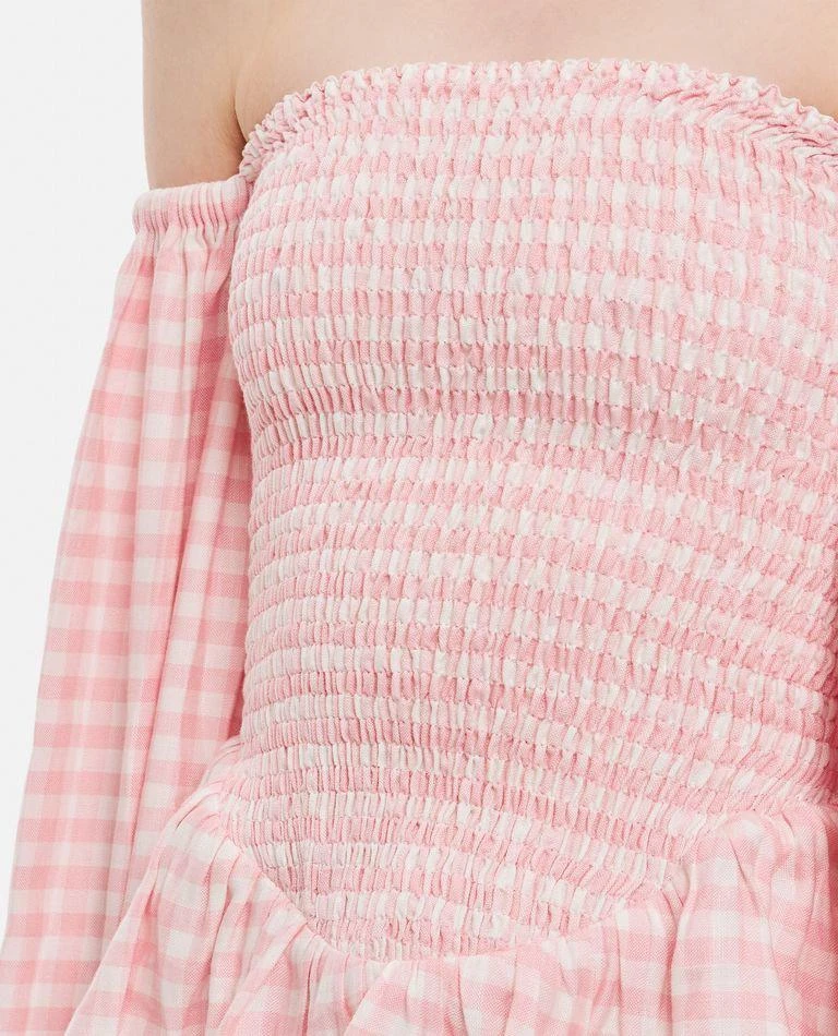 商品Sleeper|Sleeper Checked Ruffled Off-Shoulder Set,价格¥1238,第3张图片详细描述