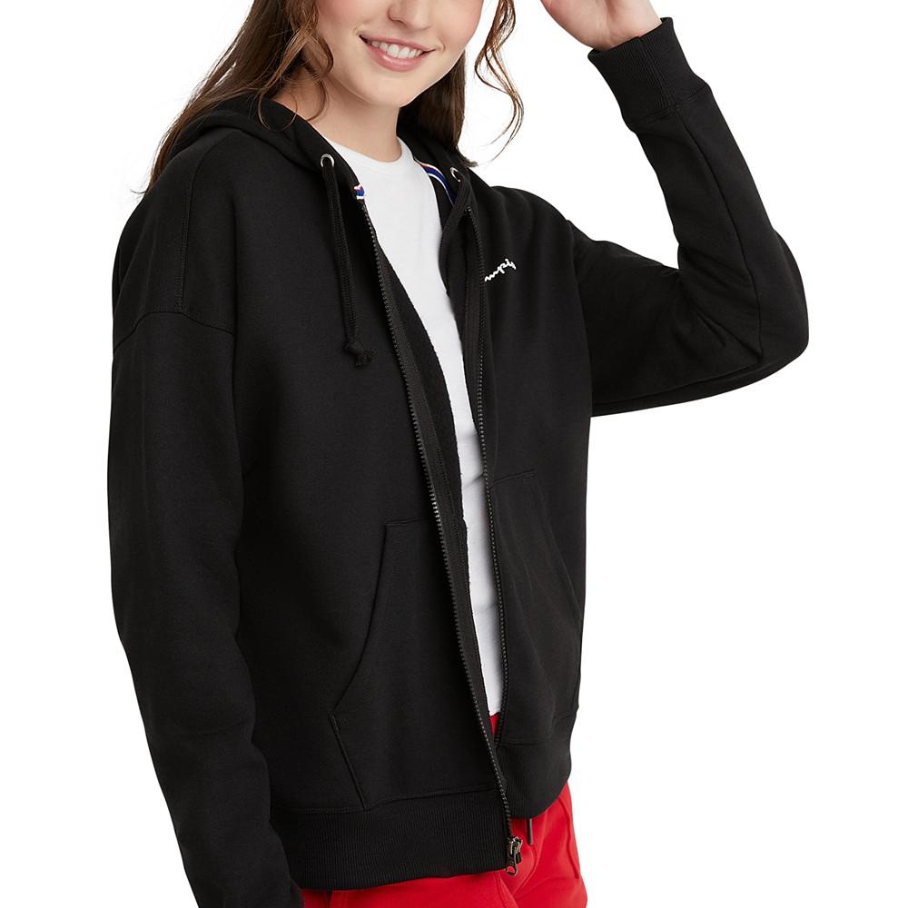 Women's Powerblend Fleece Full-Zip Hoodie商品第7张图片规格展示